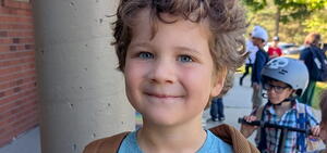 Beckett smiling